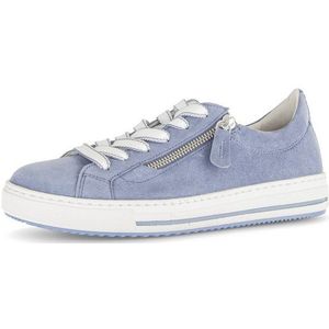 Gabor FLORENZ Plateausneaker, Schnürschuh, Halbschuh mit Kontrastnähten an der Ferse, G-Weite