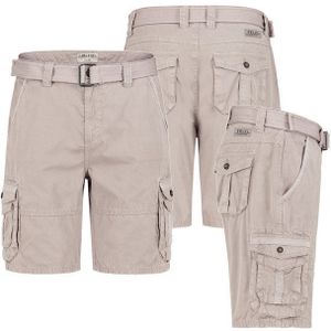 SUBLEVEL Cargoshorts Herren Cargo Shorts kurze Hose Bermuda Knielang Short Sommer + Gürtel