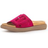 Gabor Pantolette, Plateau, Sommerschuh, Schlappen mit großer Zierschnalle
