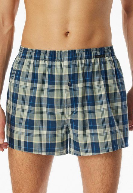 Schiesser Webboxer "Boxershorts Multipacks" (2er Pack) Elastischer Bund mit kleinem SCHIESSER Logo