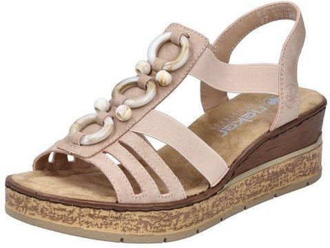 Rieker Sandalen Lederimitat Keilsandalette