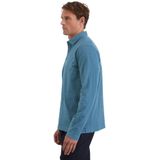 Marc O'Polo Langarm-Poloshirt in softem Slub-Jersey