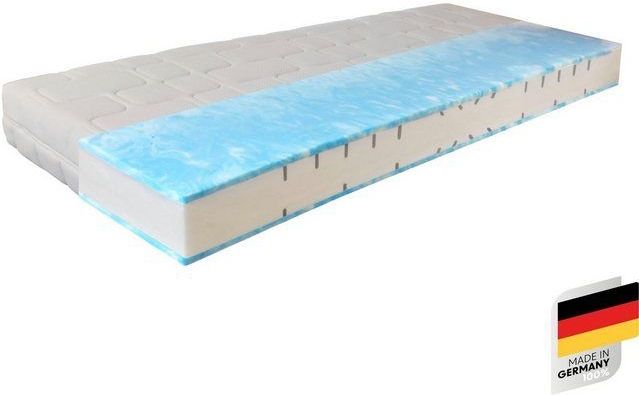 Gelschaummatratze GUMO, 7 Zonen Matratze 90x200,140x200 und mehr, weiche & feste Seite, Beco, 20 cm hoch, druckentlastende Gelschaumauflage,atmungsaktiv, Partner-/Wendematratze