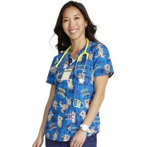 Cherokee Funktionsbluse Bunt bedruckter Damen Kasack "happy as a quokka" Kasack mit Motiv
