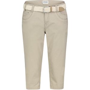 SUBLEVEL Bermudas - mit geflochtenem Gürtel, Größe M Twill Capri Shorts
