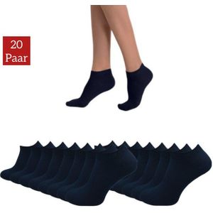 NERS Kurzsocken aus Baumwolle (10-20 Paar) für Damen und Herren ohne drückende Naht (20-Paar) Sneaker socken, Atmungsaktive, Ohne Gummidruck, Robust und Langlebig