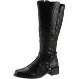 Rieker Reißverschlussstiefel, Langschaftstiefel, Blockabsatz, Vario-Schaft und 2 Reißverschlüssen