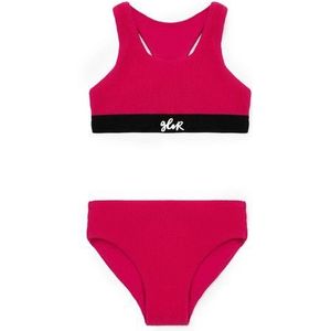 Gulliver Balconette-Bikini mit kontrastfarbigem Logodruck