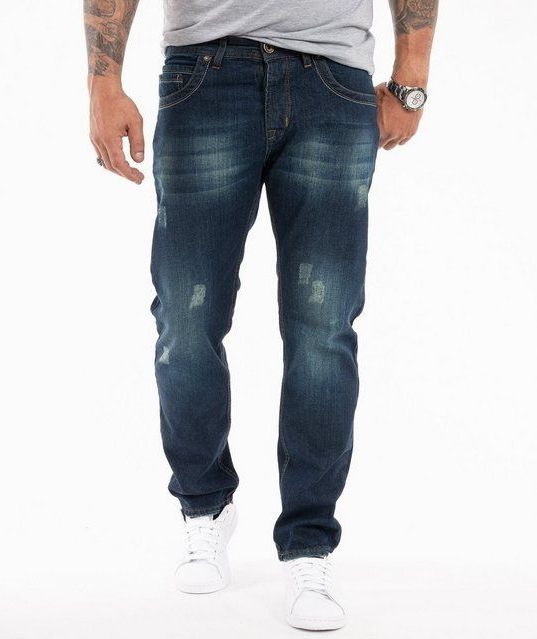 Rock Creek Regular-fit-Jeans Herren Jeans Blau RC-2299