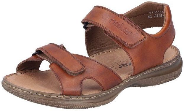 Rieker Sandale, Sommerschuh, Klettschuh, Freizeitsandale, mit Leder-Innensohle