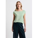 STREET ONE T-Shirt mit U-Boot-Ausschnitt