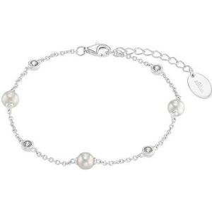 s.Oliver Armband 2034394, mit Zirkonia (synth) - mit Muschelkernperlen