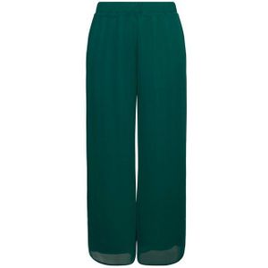 Ulla Popken Schlupfhose Chiffonhose doppellagig weites Bein Elastikbund