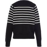 Vivance Streifenpullover mit Zierknöpfen, Streifenoptik, Strickpullover, modisch