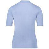 Cartoon Kurzarmshirt Cartoon Basic Shirt mit Kragen (1-tlg) Material