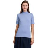 Cartoon Kurzarmshirt Cartoon Basic Shirt mit Kragen (1-tlg) Material