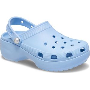 Crocs Classic Platform Pearl Clog Clog, Plateaschuh, Sandale mit Zierperlen
