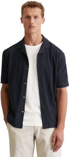 Marc O'Polo Poloshirt aus Bio-Baumwolle und Leinen