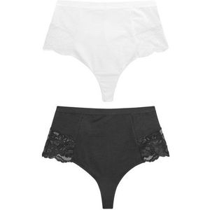 Next Formstring Figurformende Tanga-Slips aus Baumwolle, (2-St)