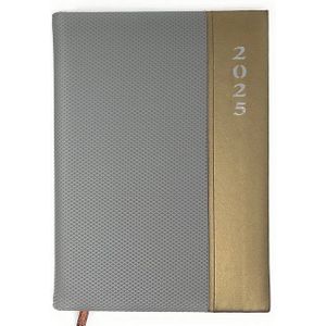 AMLI Taschenkalender Taschenkalender 2025 A6 Grau, 1 Woche 2 Seiten, DIN A6 Kalender, Buchkalender 2025