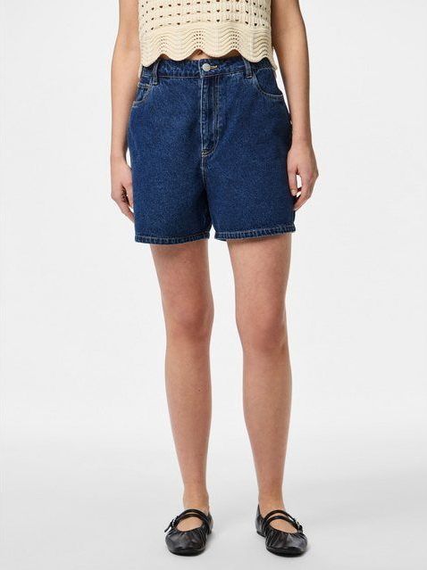 pieces Jeansshorts PCABBI MW SHORTS NOOS