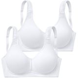 petite fleur T-Shirt-BH (Packung, 2 Stück) ohne Bügel aus Baumwolle