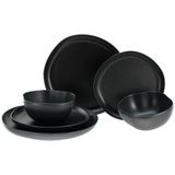 CreaTable Geschirr-Set 21248 (12-tlg), Steingut, Serie Natura Organic, 12-teiliges Teller Set aus Steinzeug