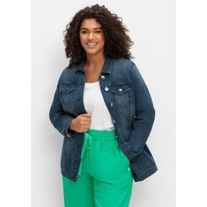 Sheego Jeansjacke Große Größen in längerer, taillierter Form