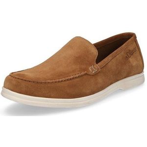 s.Oliver s.Oliver Herren Leder Slipper cognac braun Slipper