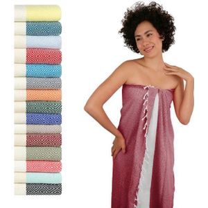 furora HOLIDAY Saunatuch Saunahandtuch Saunatuch Damen + Herren, Hamamtuch groß 100x200 XXL