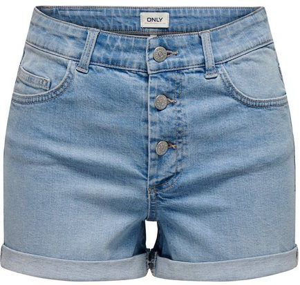 ONLY Shorts ONLHUSH HW BUTTON FOLD UP SHORTS DNM PIM