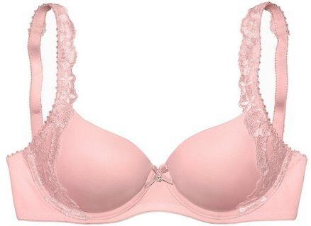 LASCANA Schalen-BH Wanda mit Bügel und mit seitlicher Stickerei Spitze, Dessous