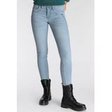 Arizona 7/8-Jeans mit Keileinsätzen extra-enger Schnitt, Used-Look-Waschung, niedrige Leibhöhe