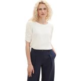 TOM TAILOR T-Shirt mit Raffung an Ärmeln