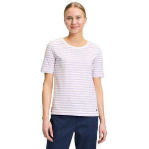 Betty&Co Kurzarmshirt Betty & Co Basic Shirt mit Ringel (1-tlg) Ringel