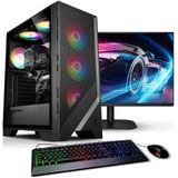 Kiebel Online Gamer PC-Komplettsystem (24", AMD Ryzen 5 AMD Ryzen 5 5600GT, Radeon Vega, 16 GB RAM, 1000 GB SSD, RGB-Beleuchtung, WLAN)