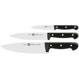 Zwilling Messer-Set TWIN Chef 2 (Set, 3-tlg., 1 Spickrmesser (10 cm), 1 Fleischmesser (16 cm), 1 Kochmesser (20 cm), Sonderschmelze, Ergonomisch, Robust, Langlebig