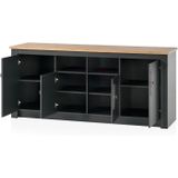 KOCHSTATION Küche KS-Westminster, Breite 204 cm, ohne E-Geräte