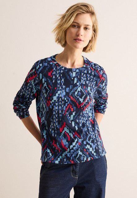 CECIL Langarmshirt aus reiner Baumwolle