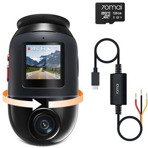 70mai 4K Omni X800 Dashcam(128 GB) auto unterstützt dual HDR, 360° grad Dashcam (4K Ultra HD, WLAN (Wi-Fi), Sony Starvis 2 IMX678, Integriertes GPS & ADAS, Super Nachtsicht, f/1.7, App &  -Sprachsteuerung)