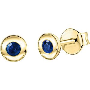 Firetti Paar Ohrstecker Schmuck Geschenk, Ohrringe Solitär, Gold 375, mit Rubin, Saphir oder Smaragd