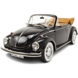 Norev Modellauto VW 1303 Käfer Cabrio 1972 schwarz, Maßstab 1:18