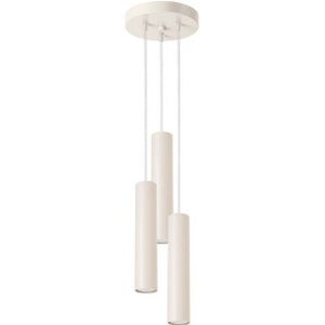 SOLLUX lighting Pendelleuchte, Leuchtmittel nicht inklusive, Pendelleuchte Hängelampe Deckenlampe Esszimmerlampe Beige 3-Flammig H