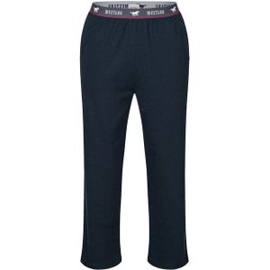 MUSTANG Loungepants Long Pants Lounge Hose Trousers Freizeithose Schlafanzugshose roter Kontraststreifen und Mustangbranding