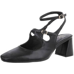 Ital-Design Elegante Pumps für höchsten Komfort und Stil Schnürpumps (89091984) Blockabsatz Pumps in Schwarz