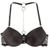 LASCANA Push-up-BH mit extravagantem Rücken aus Spitze und modischen Ringen, sexy Dessous