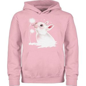 Shirtracer Hoodie Hase mit Pusteblume I Kaninchen I Osterhase I Oster Hase I Häschen Geschenk Ostern