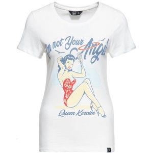 QueenKerosin Print-Shirt I'm not your Angel (1-tlg) mit Front Print im Vintage Design