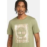 Timberland T-Shirt STACK LOGO Camo Short Sleeve Tee in großen Größen