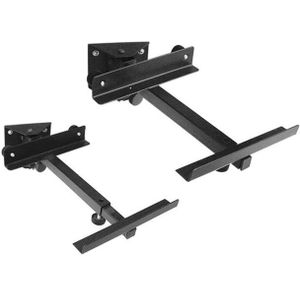 Drall Instruments BH2B Lautsprecher-Wandhalterung, (2-tlg., Lautsprecher-Boxenhalterung für die Wandmontage, Auflage verstellbar von 19 cm bis 30 cm, 15 kg belastbar)